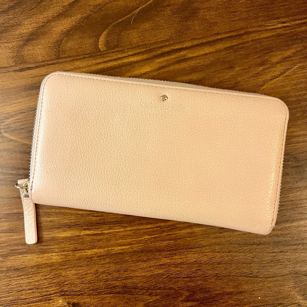 Pink Zip-Around Wallet